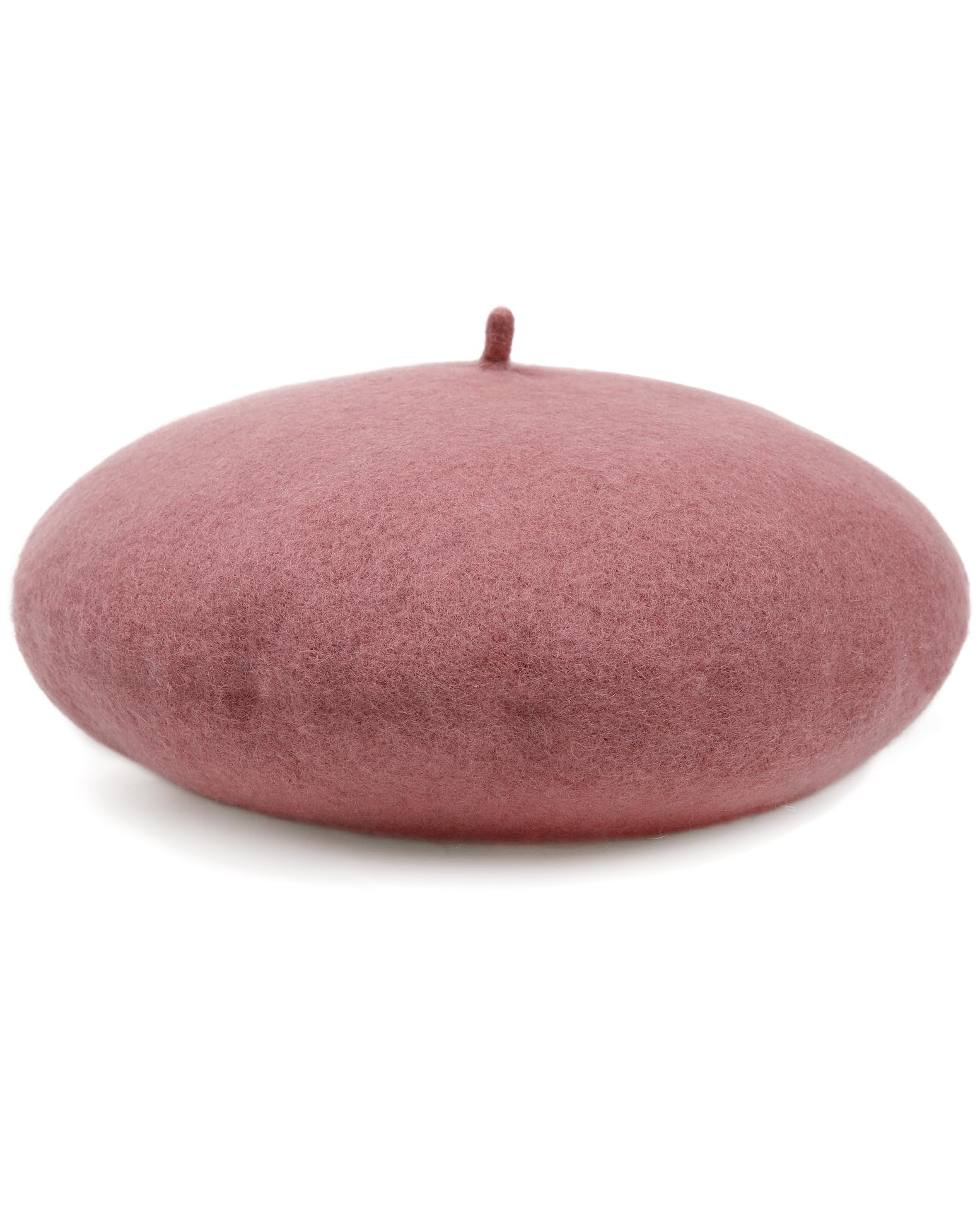 Women French Wool Beret Hats - Solid Color Classic Beanie Winter Cap